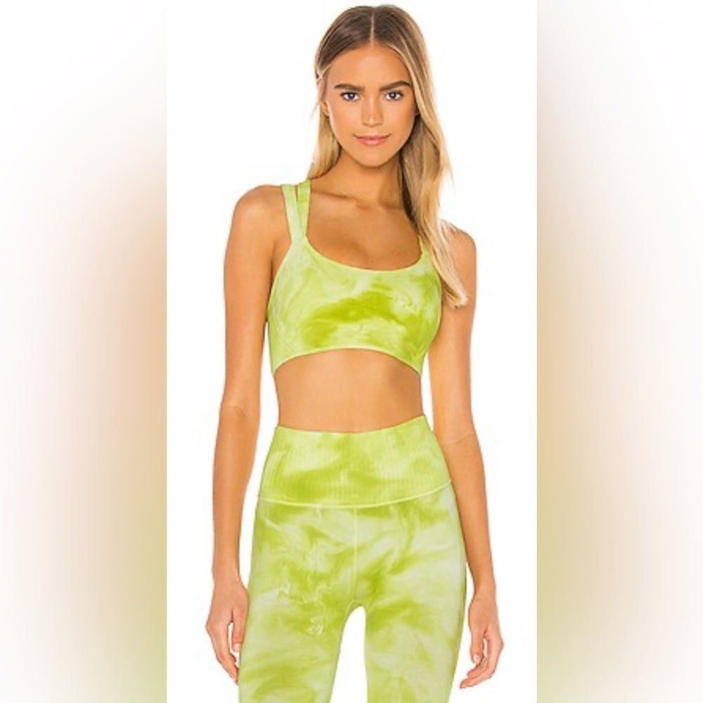 FP Movement by Free People Lime Green Tie-Dye Set